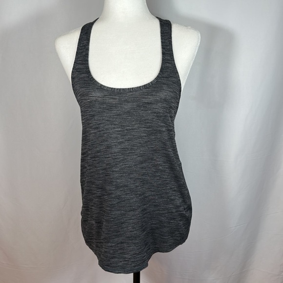 Lululemon Heathered Black Salute the Sun Tank Top - Picture 2 of 6